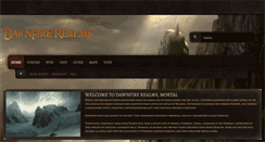 Desktop Screenshot of dawnfirerealms.net